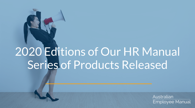 2020 Editions of our HR Manual Series of Products Released