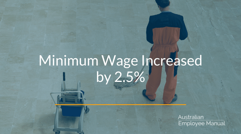 Minimum Wage Increased by 2.5%