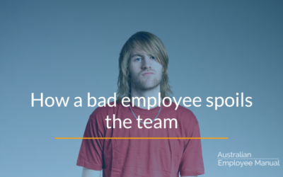 How A Bad Employee Spoils the Team